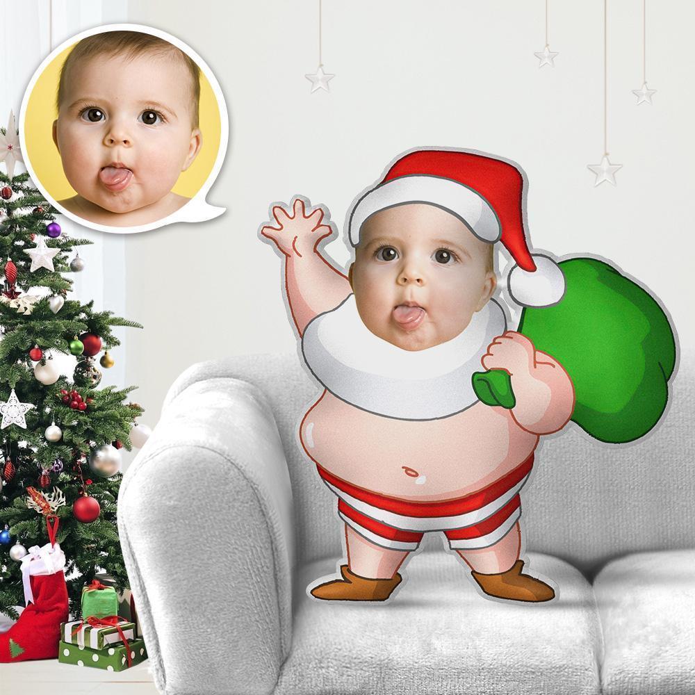 Personalized Photo Pillow My Face Pillow Face Body Pillow Custom Pillow Toy Pillow Gift Chubby Santa Claus Kris Kringle Throw Pillow MiniMe Pillow