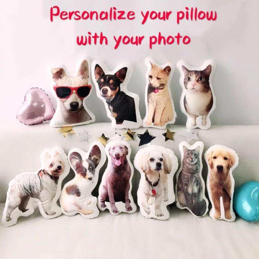 Custom Pet Photo Pillow Custom Pet Face Pillow