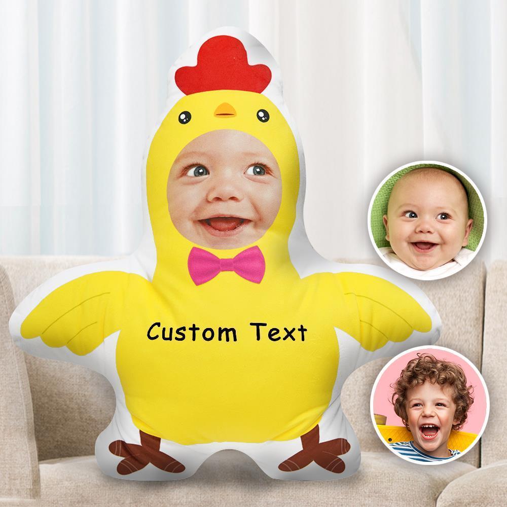 Custom Body Pillow Face Body Pillow Custom Pillow Face Pillow Photo Pillow Two Photos Double Sided Custom Text Funny Chick Shaped Pillow Gift