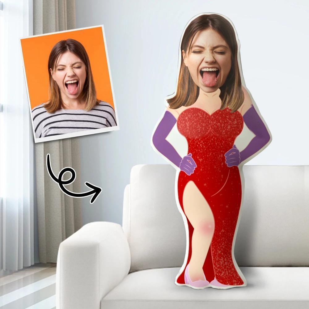 Personalized Photo Pillow My Face Pillow Face Body Pillow Custom Pillow Gift Dress Beauty Throw Pillow Toy MiniMe Pillow