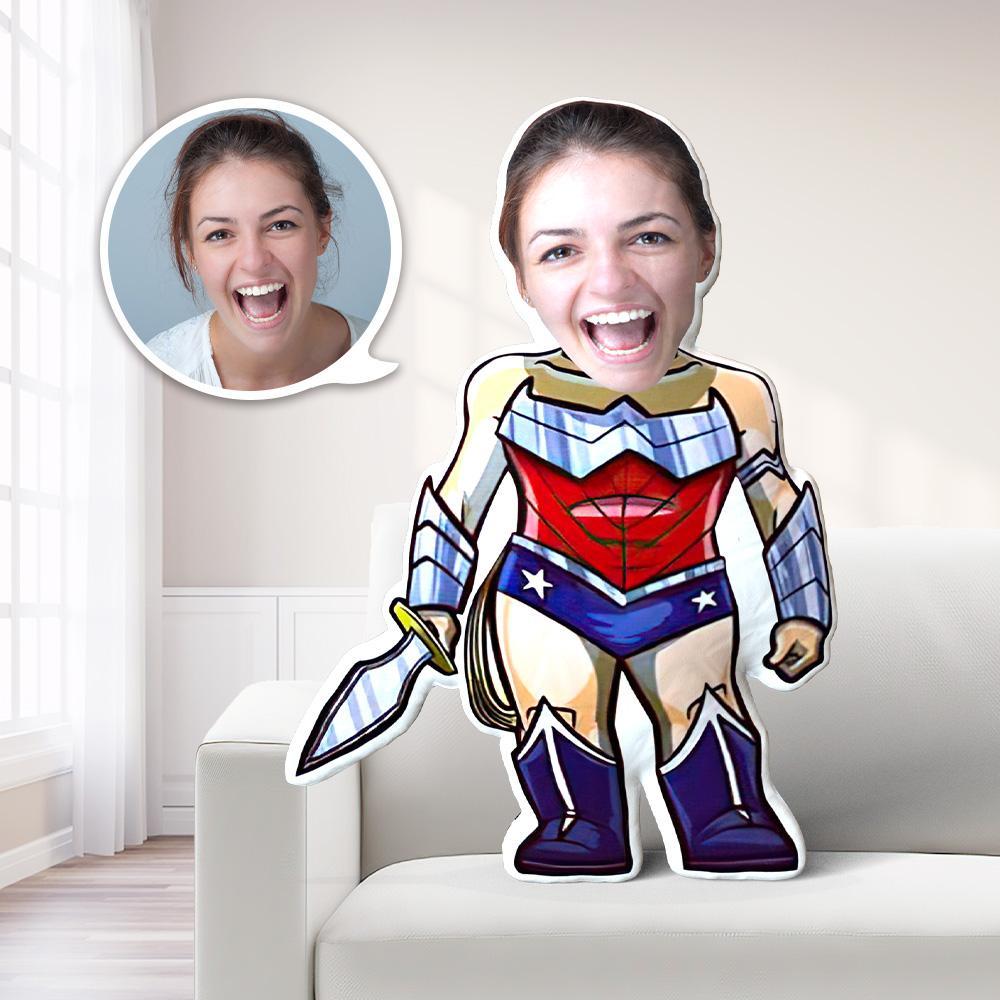 My Face Pillow Custom Face Pillow MiniMe Pillow Personalized Photo Pillow Gift Wonder Woman Pillow
