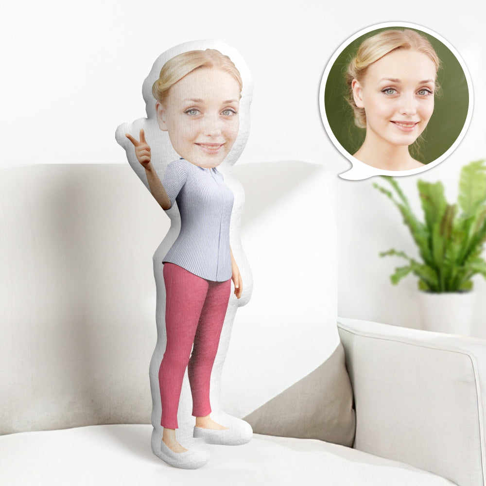 Custom Cocomelon Gifts Personalized Face Minime Throw Pillow Gifts for Mom