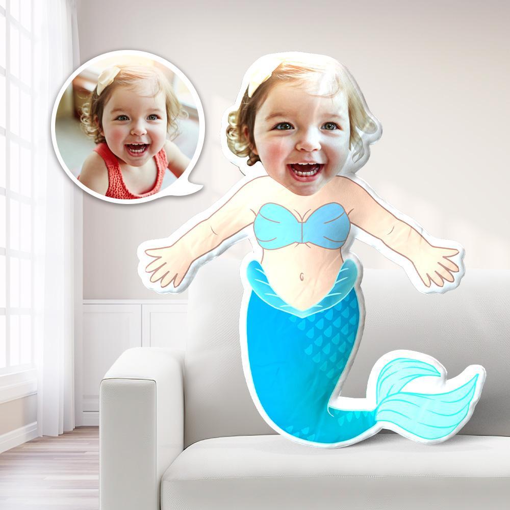 My Face Pillow Custom Face Pillow MiniMe Pillow Personalized Photo Pillow Gift Mermaid Pillow