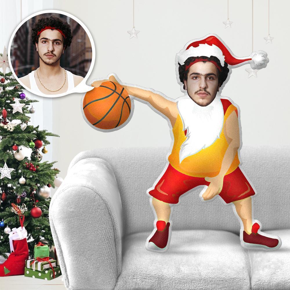Personalized Photo Pillow My Face Pillow Face Body Pillow Custom Pillow Toy Pillow Gift Basketball Santa Claus Kris Kringle Throw Pillow MiniMe Pillow