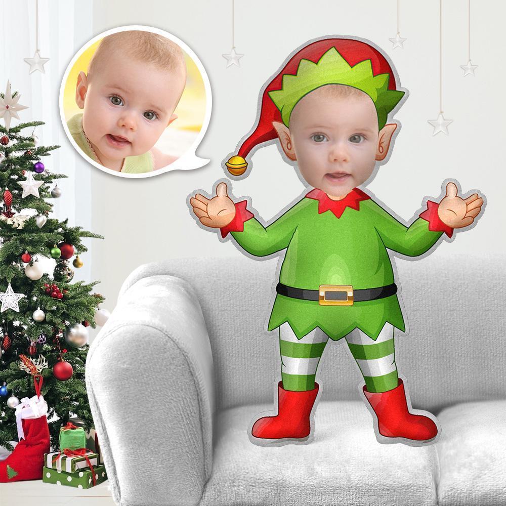 Personalized Photo Pillow Gift My Face Pillow Face Body Pillow Custom Pillow Toy Christmas Elf Christmas Angel Costume Throw Pillow MiniMe Costumes Pillow