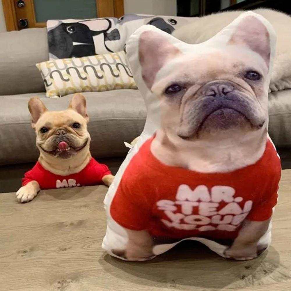 Custom Pet Photo Pillow Custom Pet Face Pillow