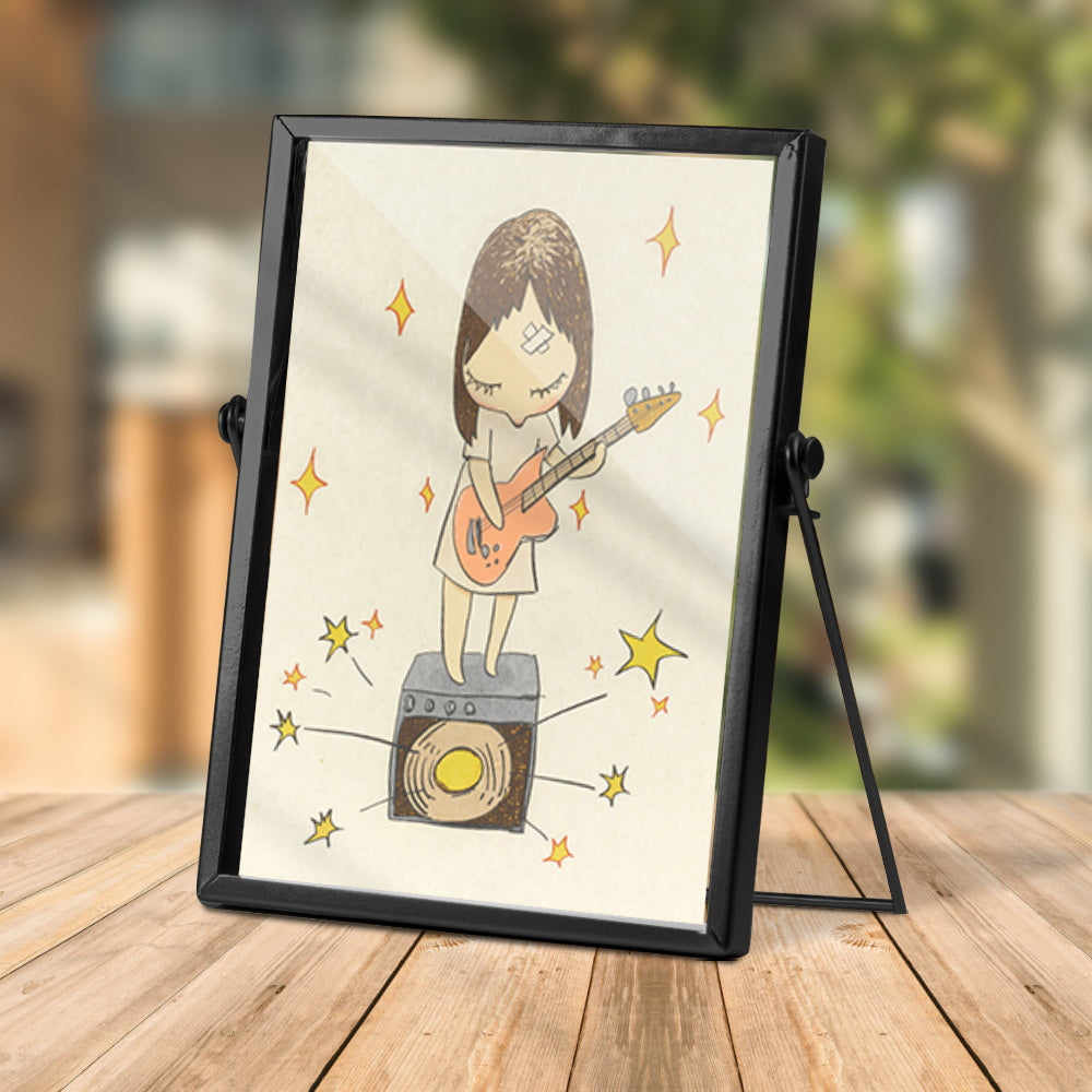 Guitar Girl by Japanese Artist Yoshitomo Nara Plaque, Pop Art