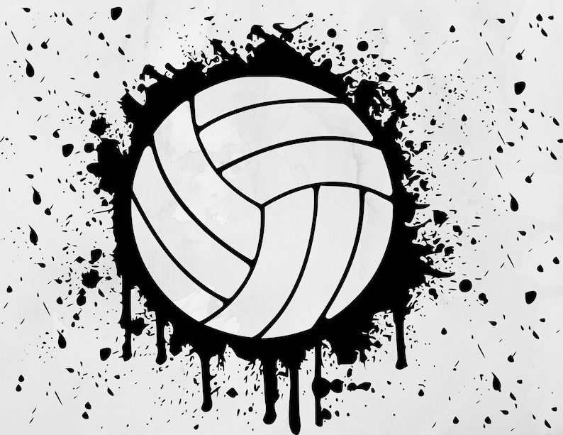 Distressed Volleyball SVG | volleyballsvg.com