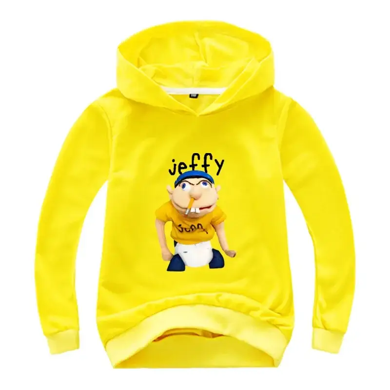 2-16Y 2024 Anime Jeffy Puppet Hoodies