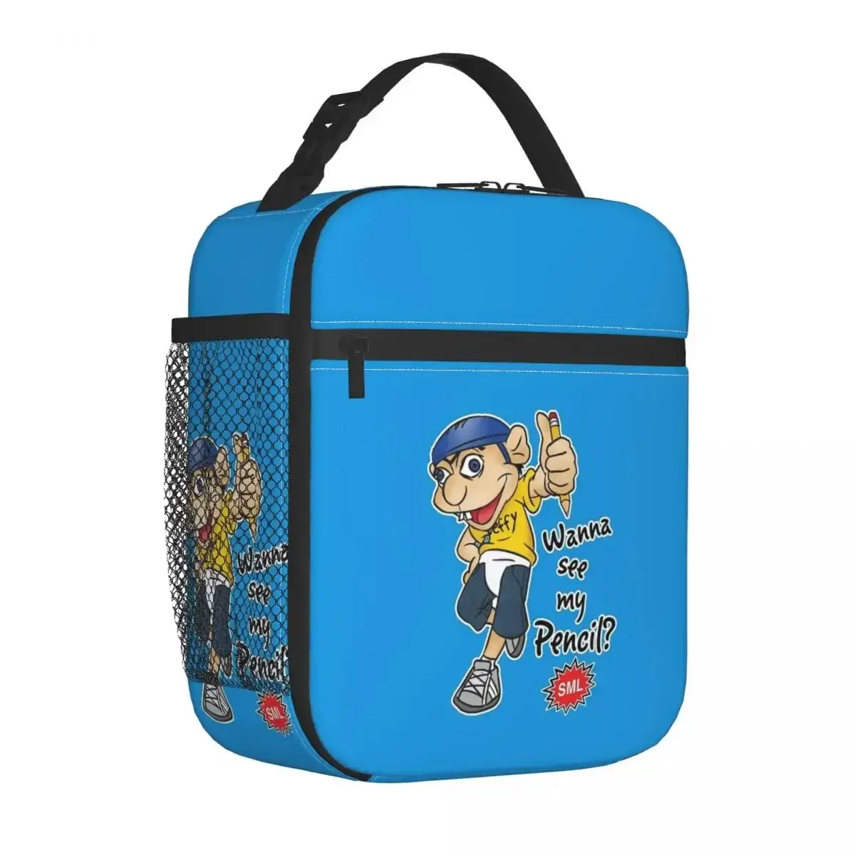 Mariequiles Sml Jeffy Cartoon Insulated Lunch Bags