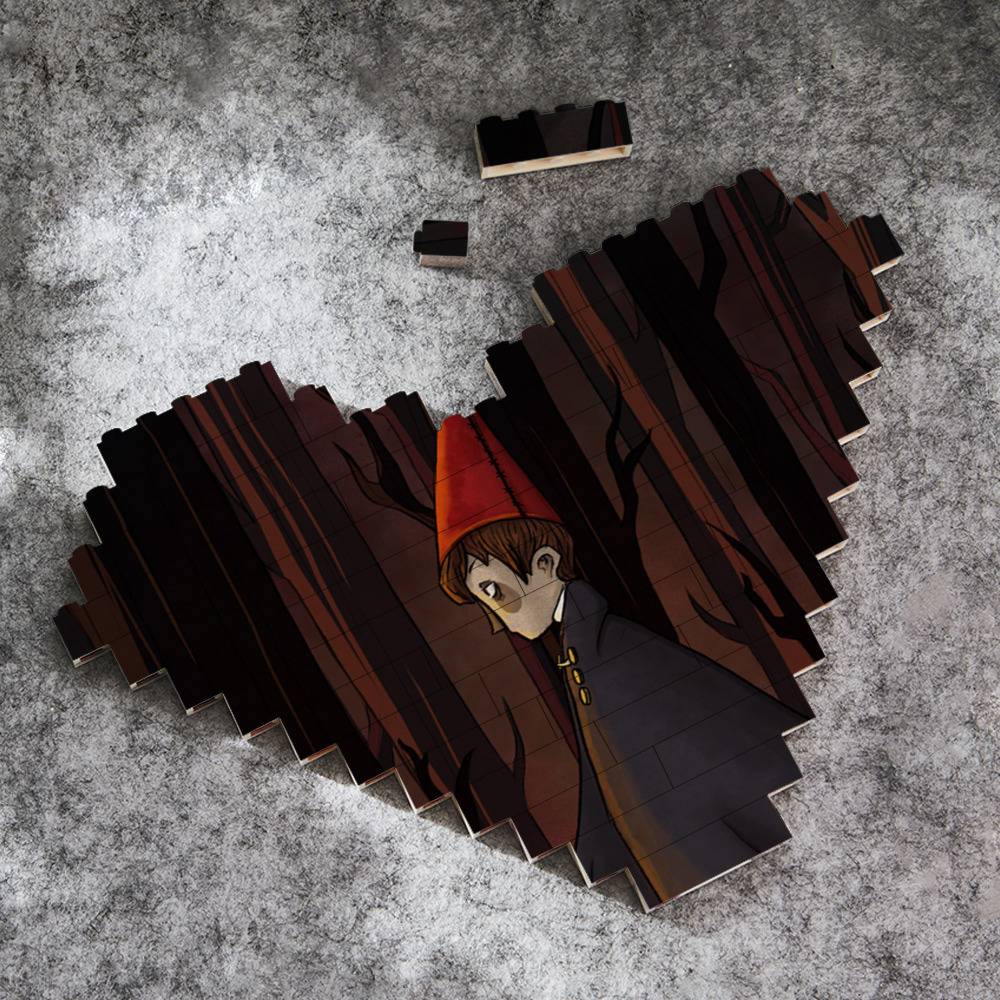 Over The Garden Wall Merch Heart Shape Building Block Gift for Fans