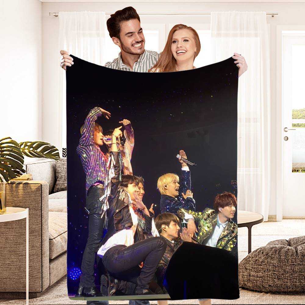 Bts discount fleece blanket