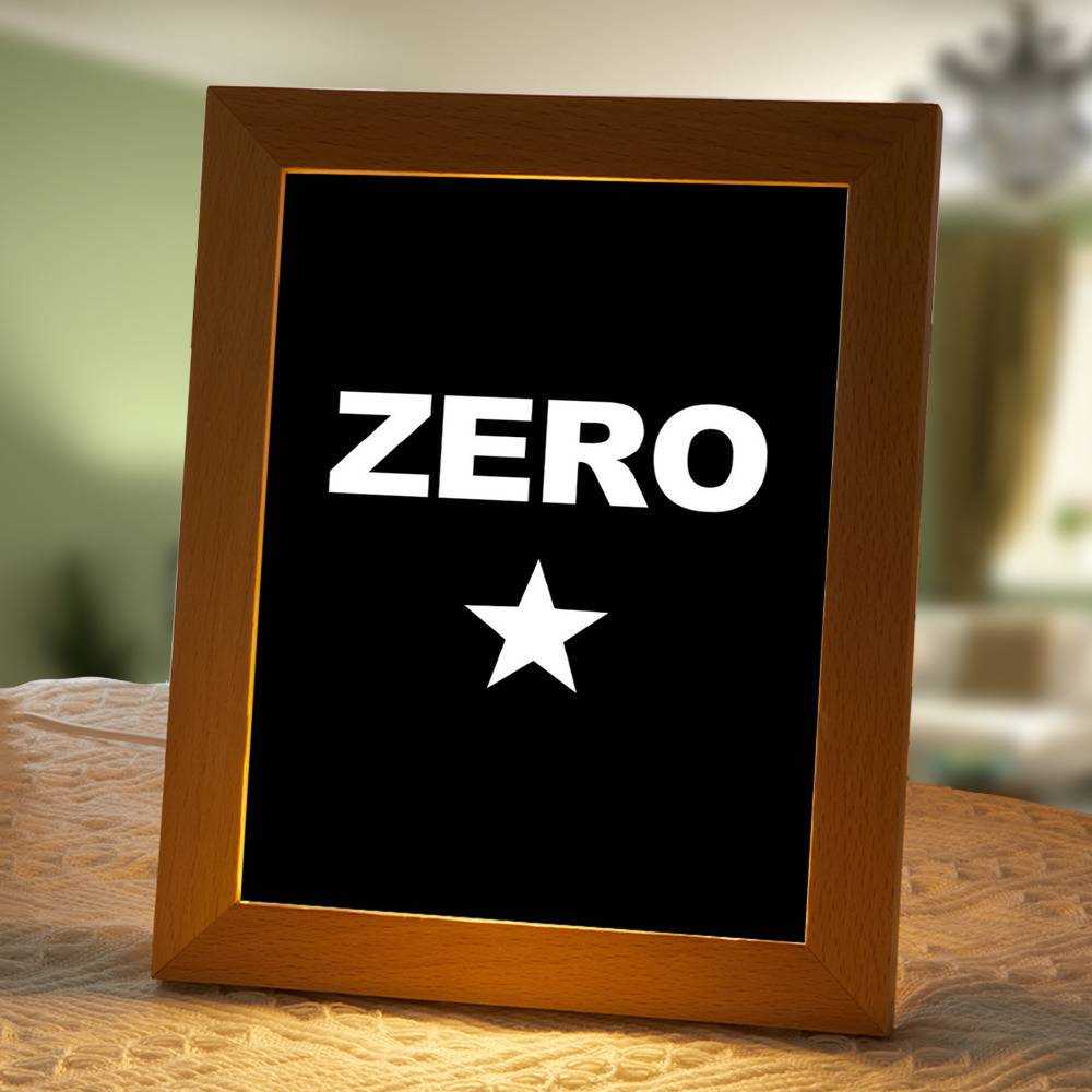 Smashing Pumpkins Lamp Classic Night Light Zero by Smashing Pumpkins Lamp with Wooden Frame