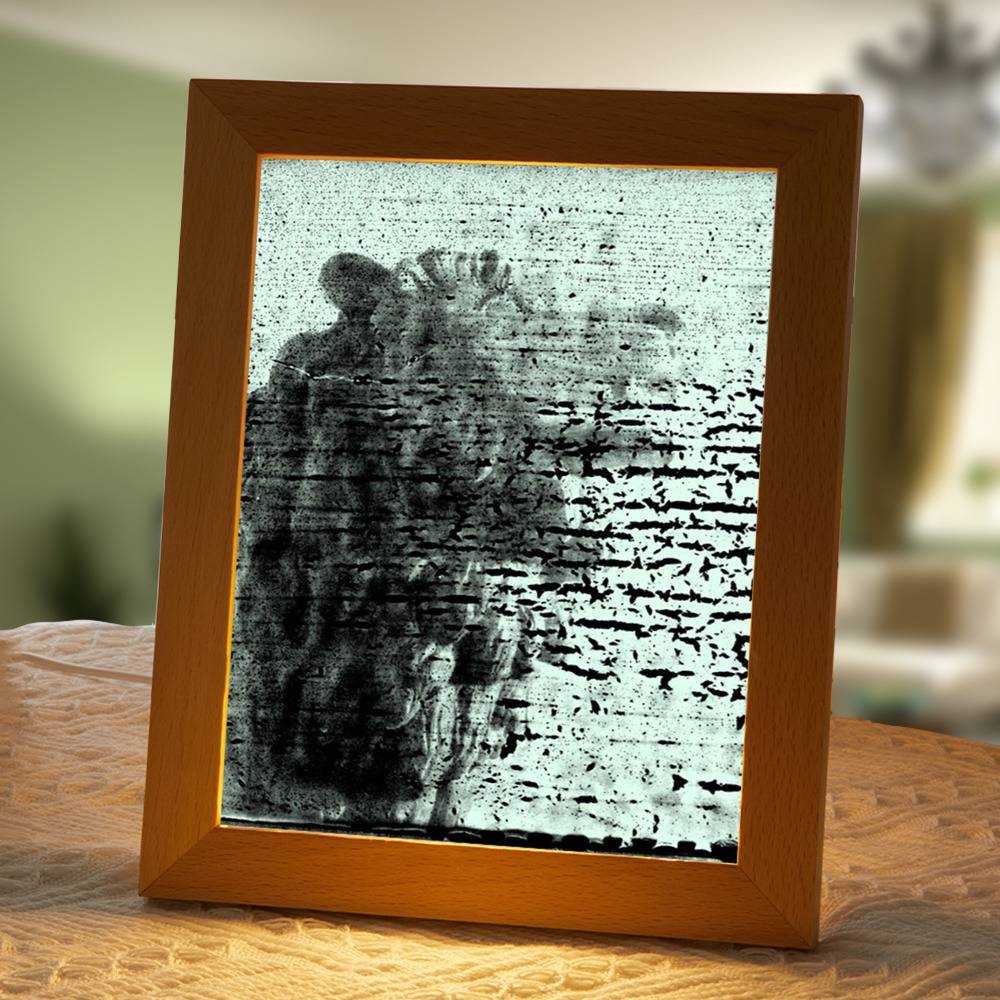 Smashing Pumpkins Lamp Classic Night Light Monuments to an Elegy by Smashing Pumpkins Lamp with Wooden Frame