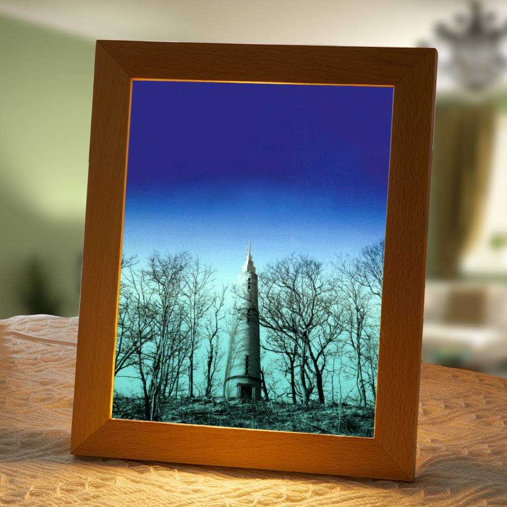 Smashing Pumpkins Lamp Classic Night Light Oceania by Smashing Pumpkins Lamp with Wooden Frame