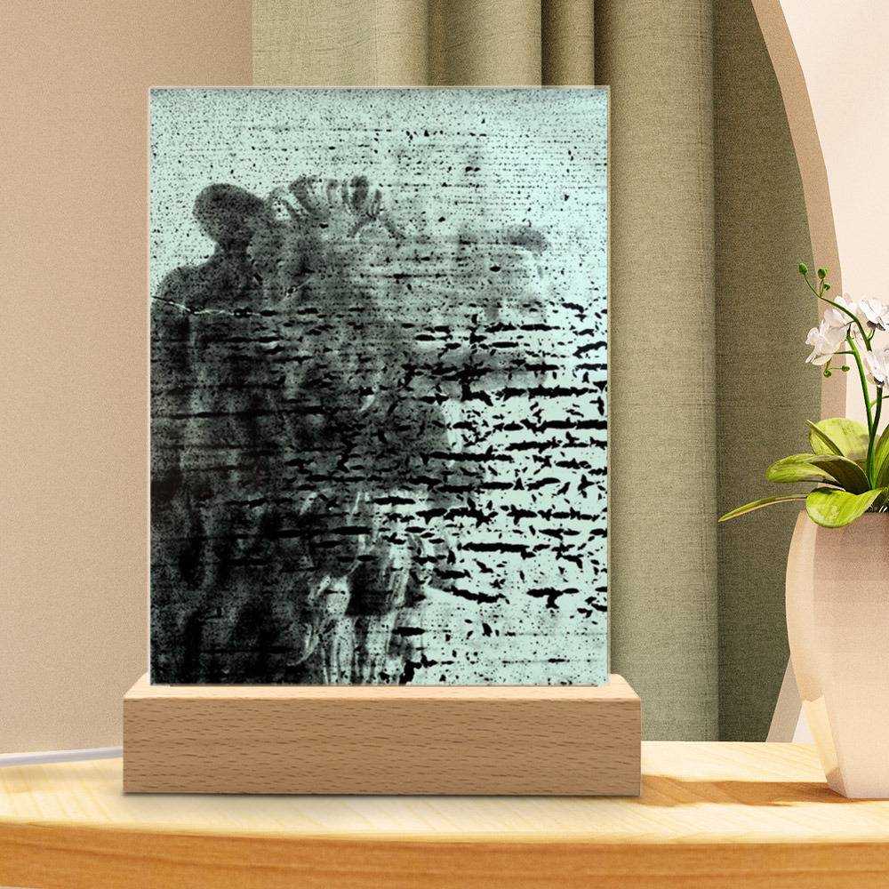 Smashing Pumpkins Lamp Monuments to an Elegy by Smashing Pumpkins Lamp with Wooden Base