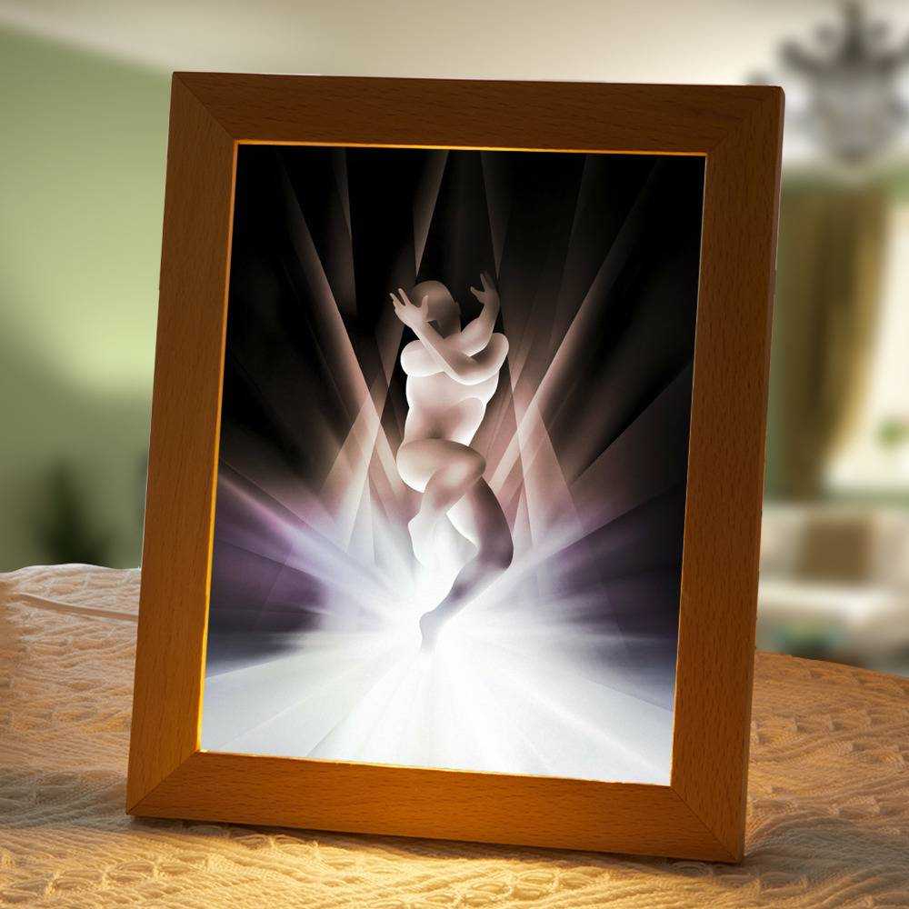 Smashing Pumpkins Lamp Classic Night Light Cyr by Smashing Pumpkins Lamp with Wooden Frame