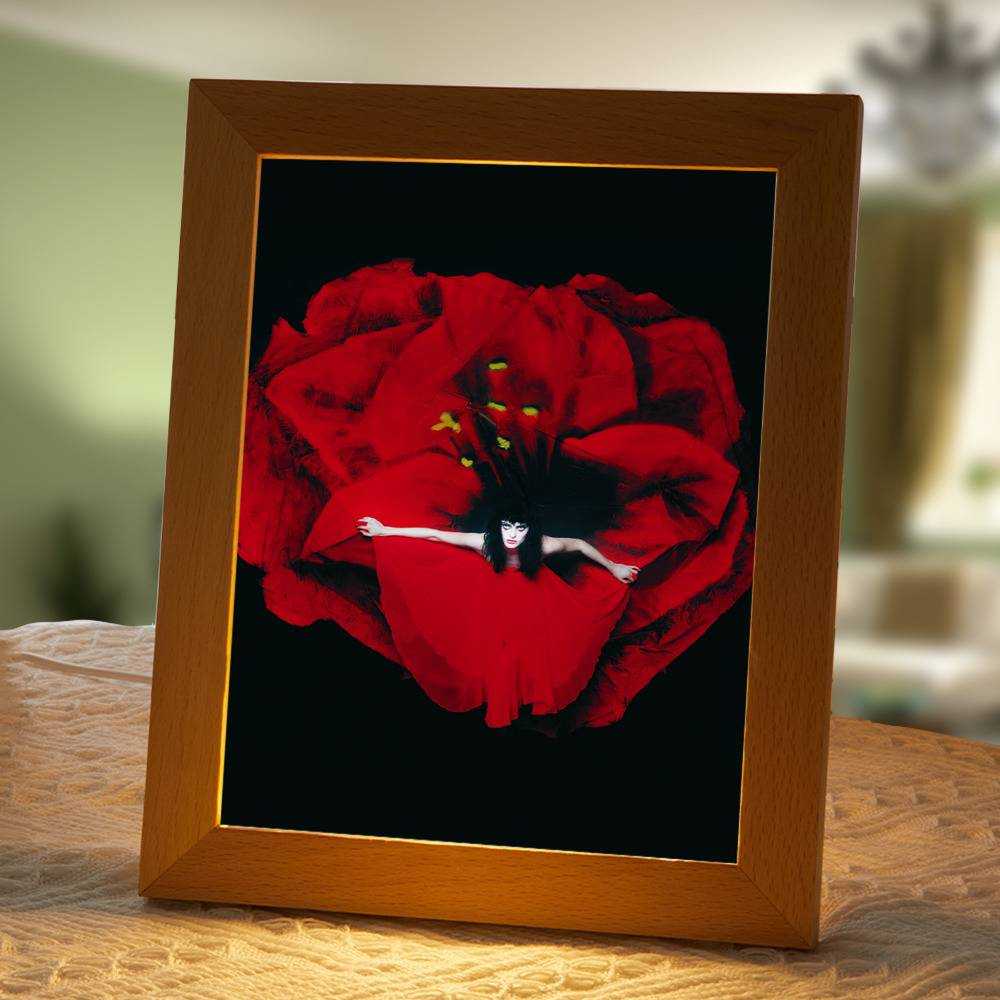 Smashing Pumpkins Lamp Classic Night Light Adore by Smashing Pumpkins Lamp with Wooden Frame