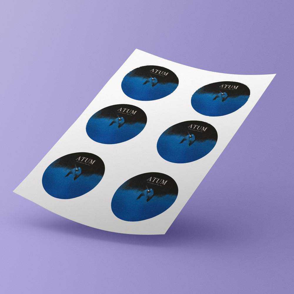 Smashing Pumpkins Round Stickers Atum A Rock Opera in Three Acts Decorative Stickers