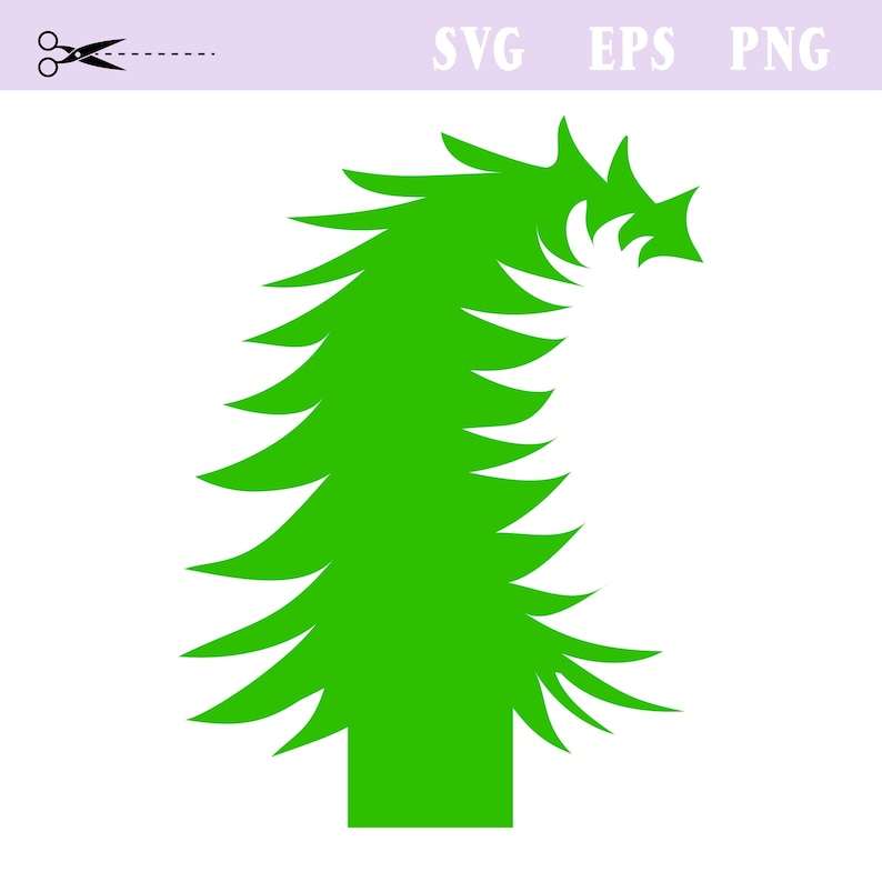 Grinch Christmas Tree Svg, Grinch Tree Svg Silhouette One File Svg Png
