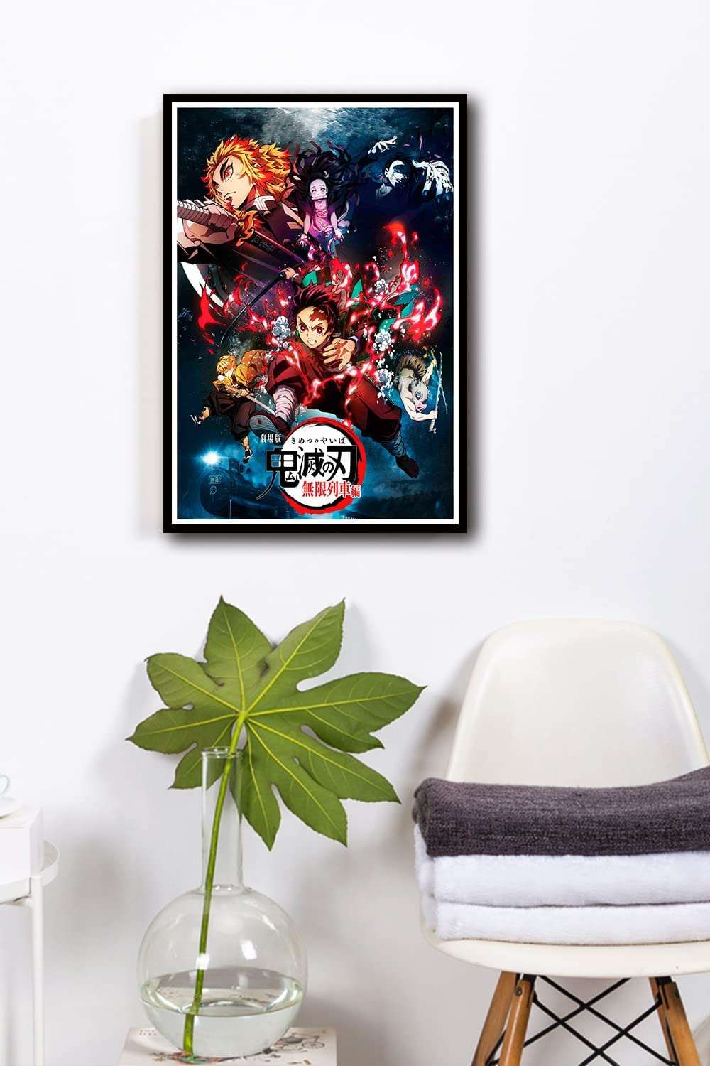 Demon Slayer Poster, Framed Art