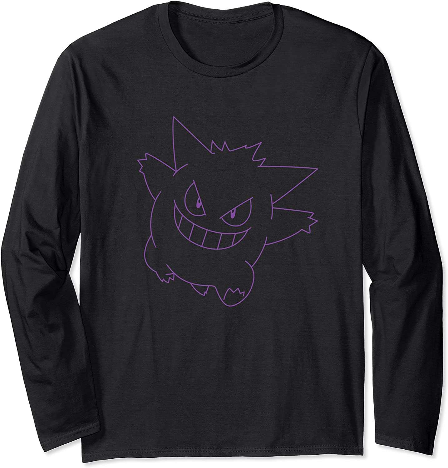 Pokemon Eevee Face Cowl Neck Long-Sleeve Top - BLACK