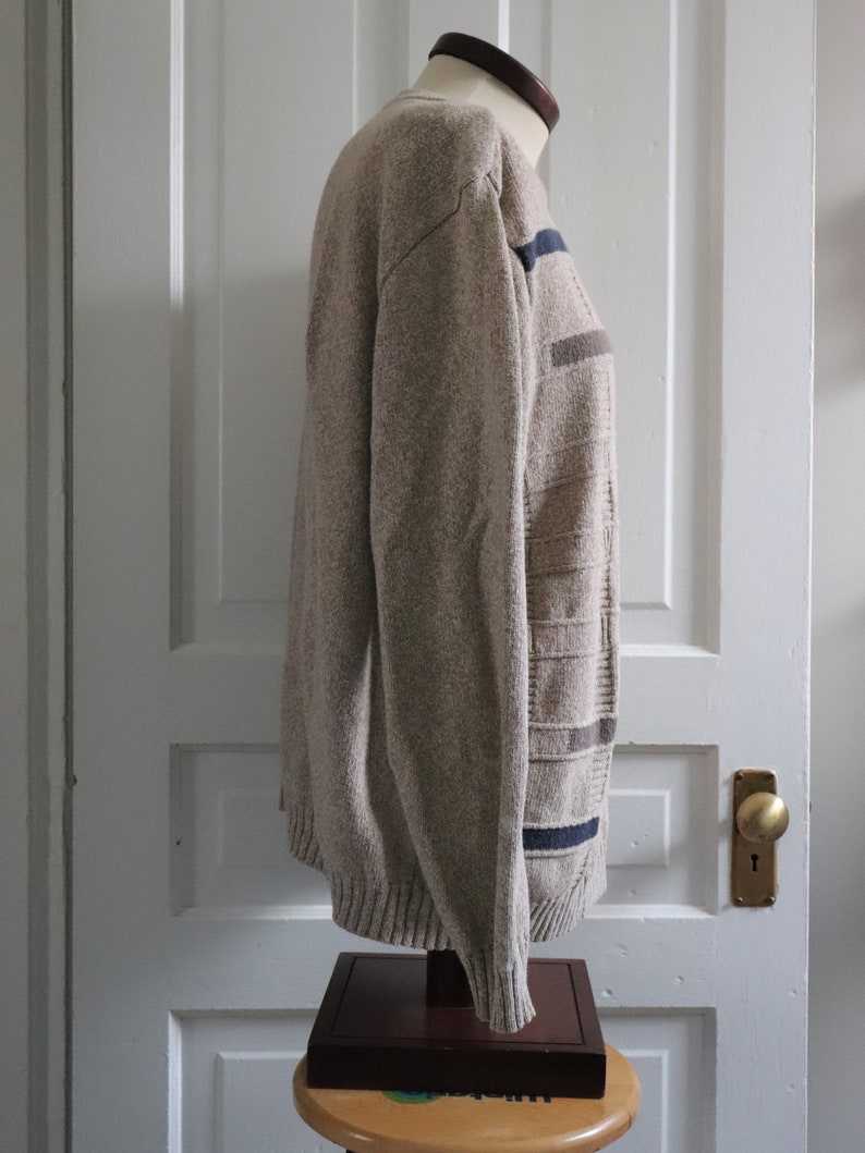 1980's Dads Cotton Sweater Grandpa Sweaters Men#7