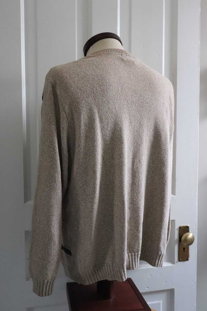 1980's Dads Cotton Sweater Grandpa Sweaters Men#6