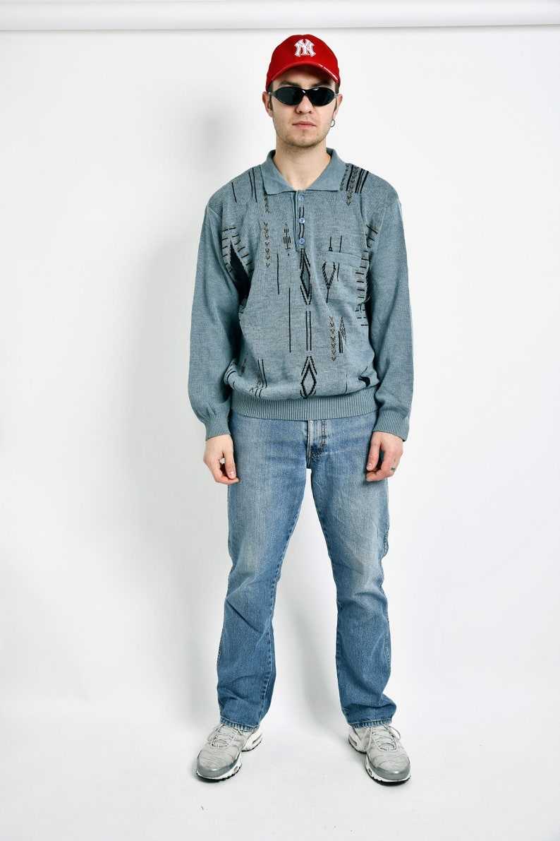 Vintage Polo Sweater Ugly Grandpa Sweaters#1