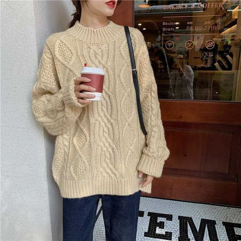 Cable Knit Light Academia Clothing Grandpa Sweater Grandpa