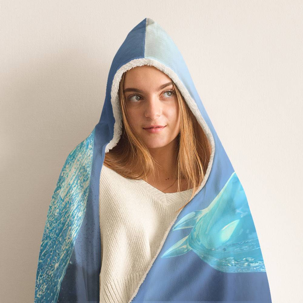 Frozen Blanket , Hoodie Blanket 60x50, Spirit Horse Hooded Blanket