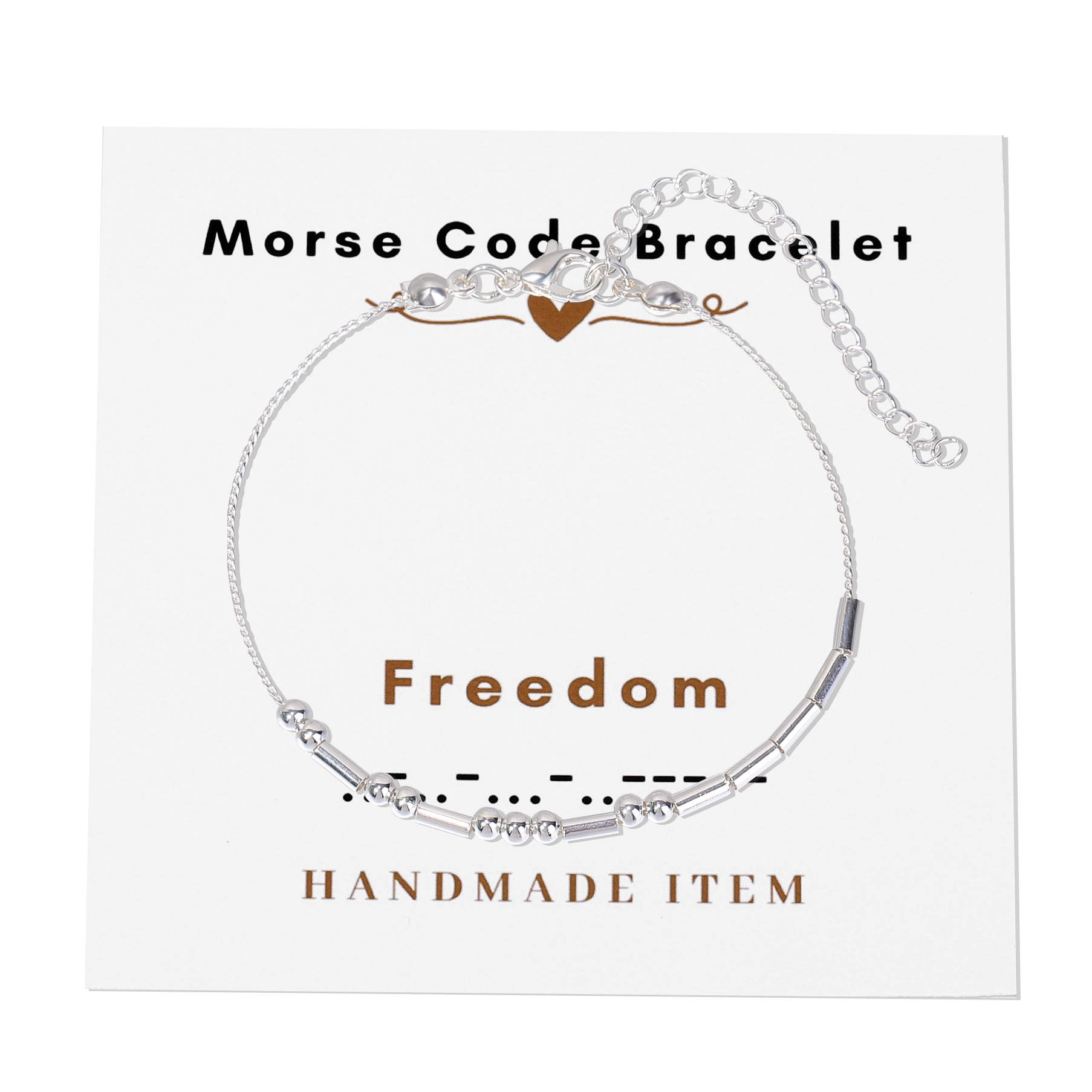 Morse Code Bracelet Freedom