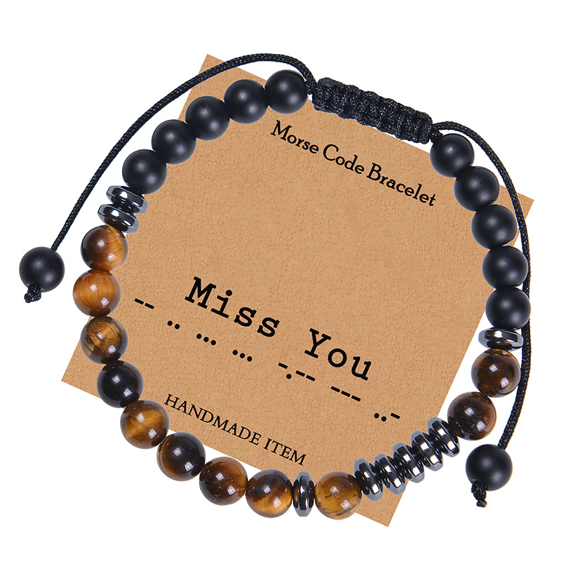 Morse Code Couple Adjustable Bracelet - Temu