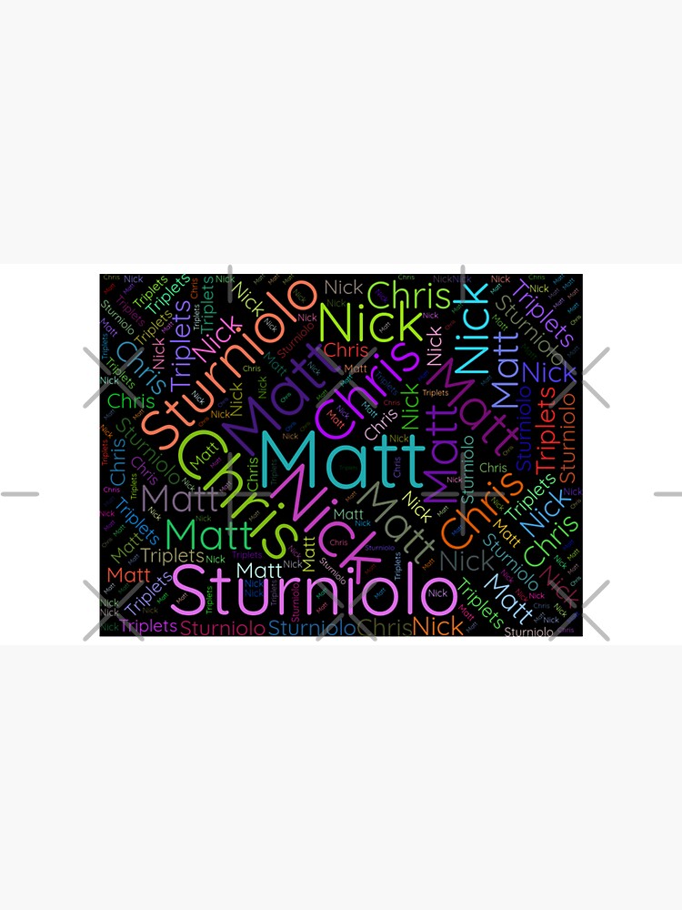 Sturniolo Triplets Word Cloud Hat Classic Celebrity Hat ...