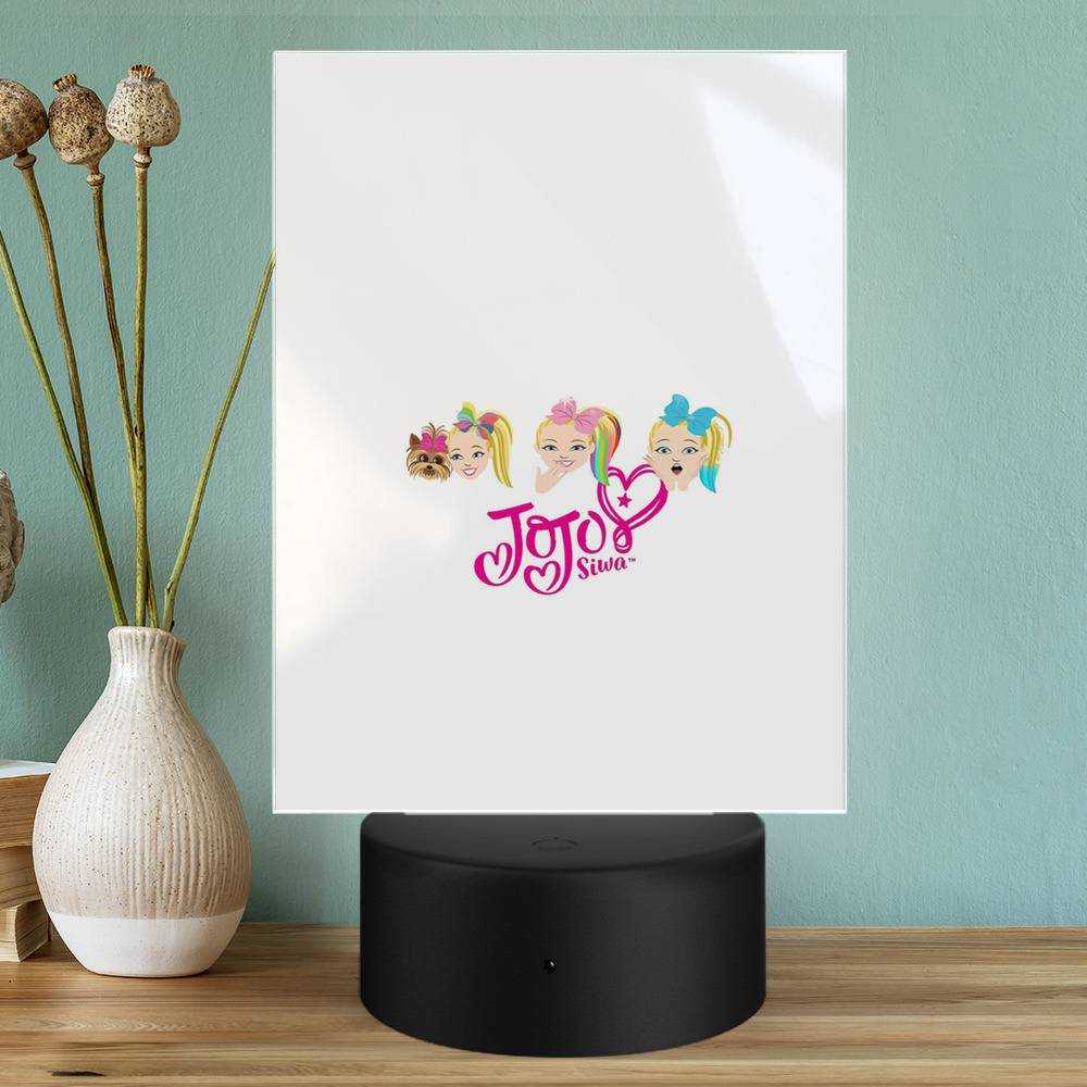 JoJo Siwa Lamp Classic Celebrity Night Light Art by JoJo Siwa Lamp with Plastic Base