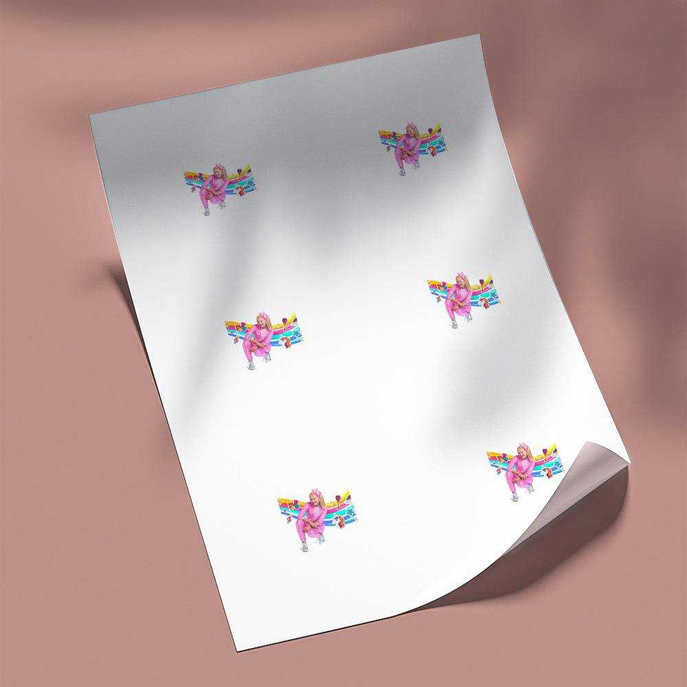 JoJo Siwa round stickers decorative stickers gift for fans Youtuber