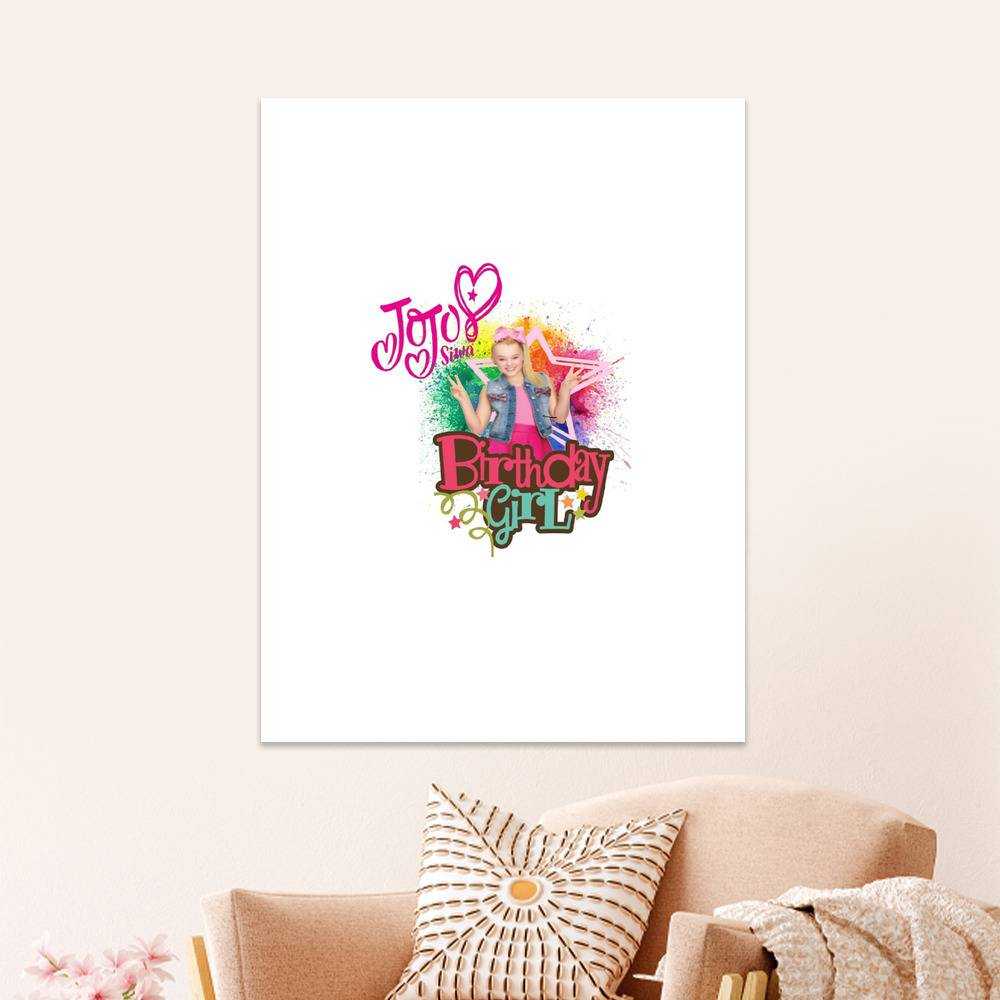 JoJo Siwa Merch Poster Art Wall Poster Sticky Poster Gift for Fans Birthday Girl Poster