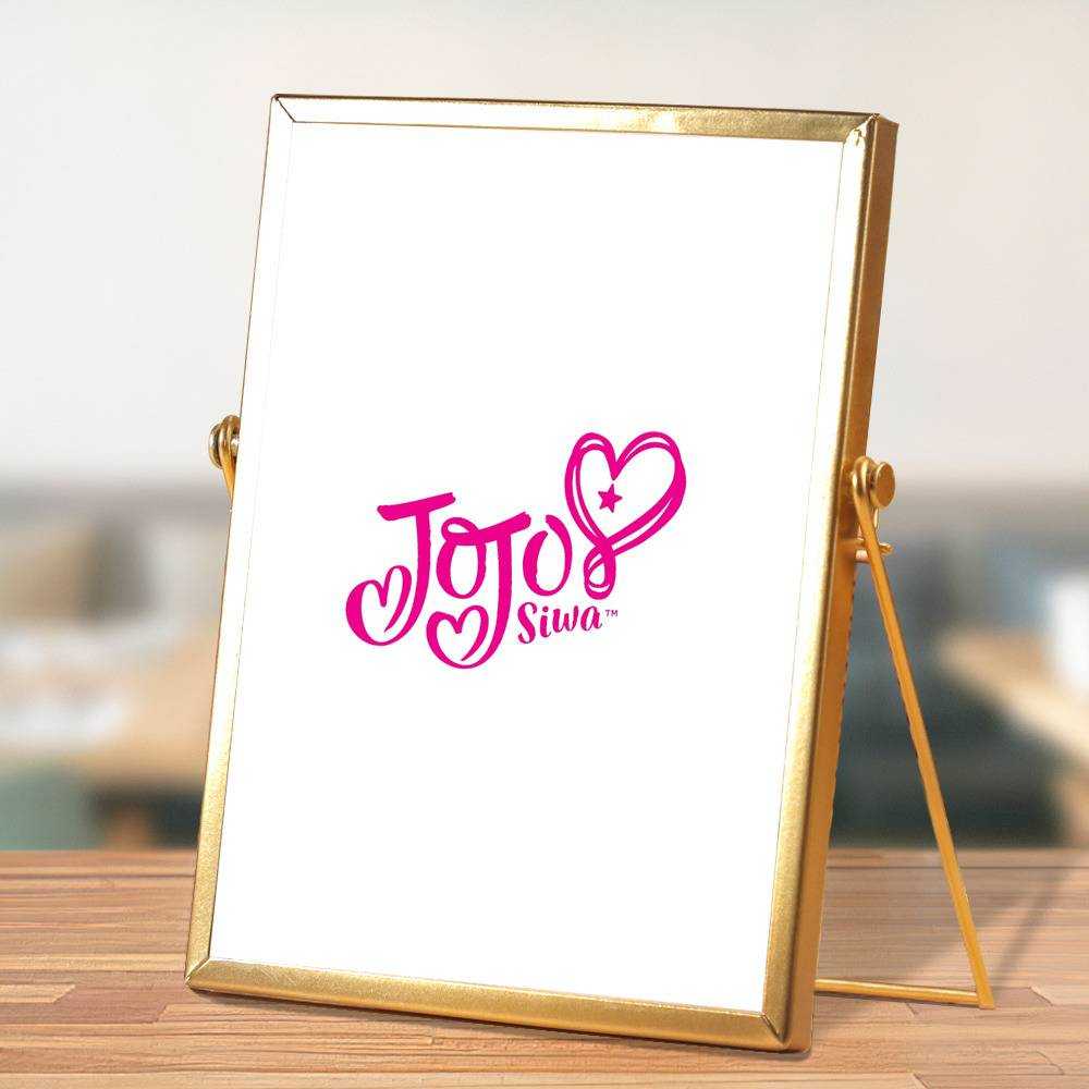 JoJo Siwa Plaque Classic Celebrity Plaque Logo by JoJo Siwa Plaque with Golden Frame