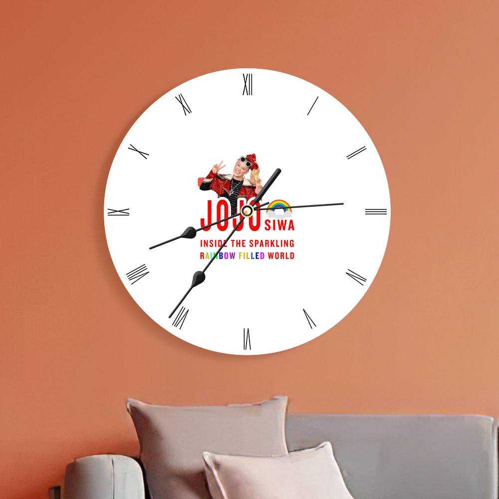 JoJo Siwa Round Wall Clock Home Decor Wall Clock Gift for JoJo Siwa ...