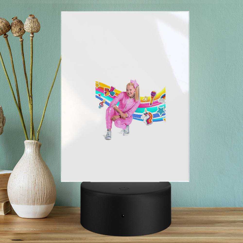 JoJo Siwa Lamp Classic Celebrity Night Light Youtuber by JoJo Siwa Lamp with Plastic Base