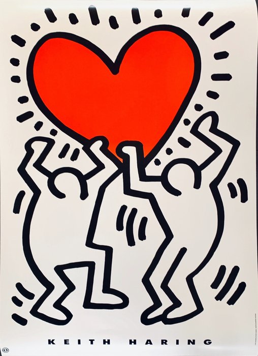 Keith Haring Radiant Heart Love