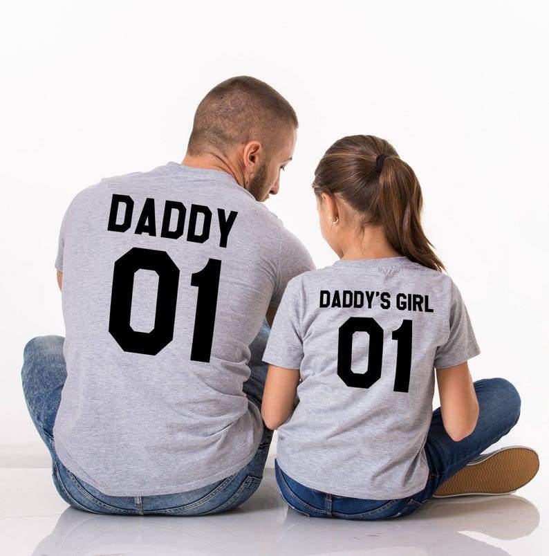 Right Here at Home Girl Dad T-Shirt: Girl Dad's Tees Design S