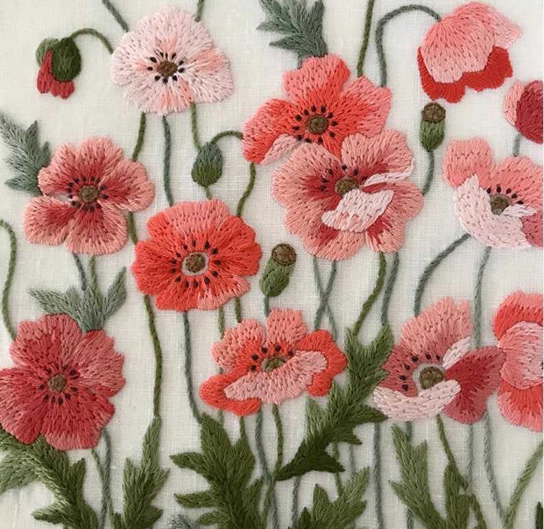 Plants Transparent Embroidery Kit for Beginner,flower Diy Kit