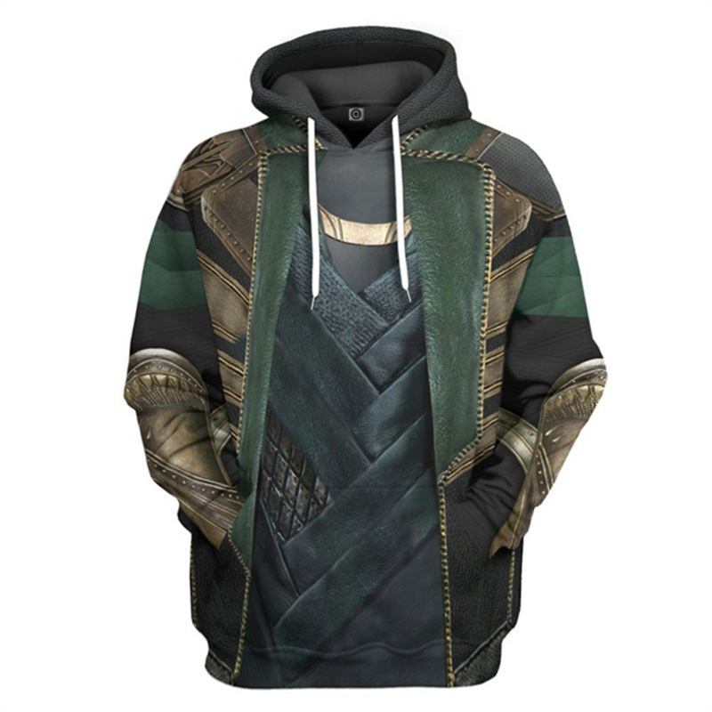 Loki Costume, New Loki 3D Digital Printing Sweater Hoodie | lokicostume ...