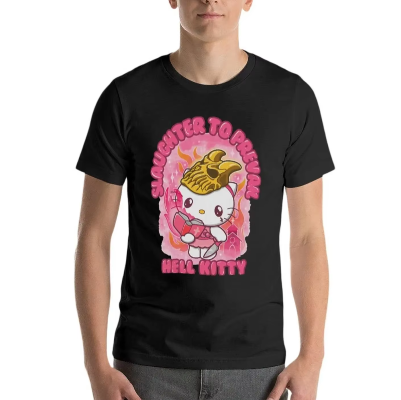 Slaughter To Prevail Hell Kitty Funny Oversize harajuku clothing