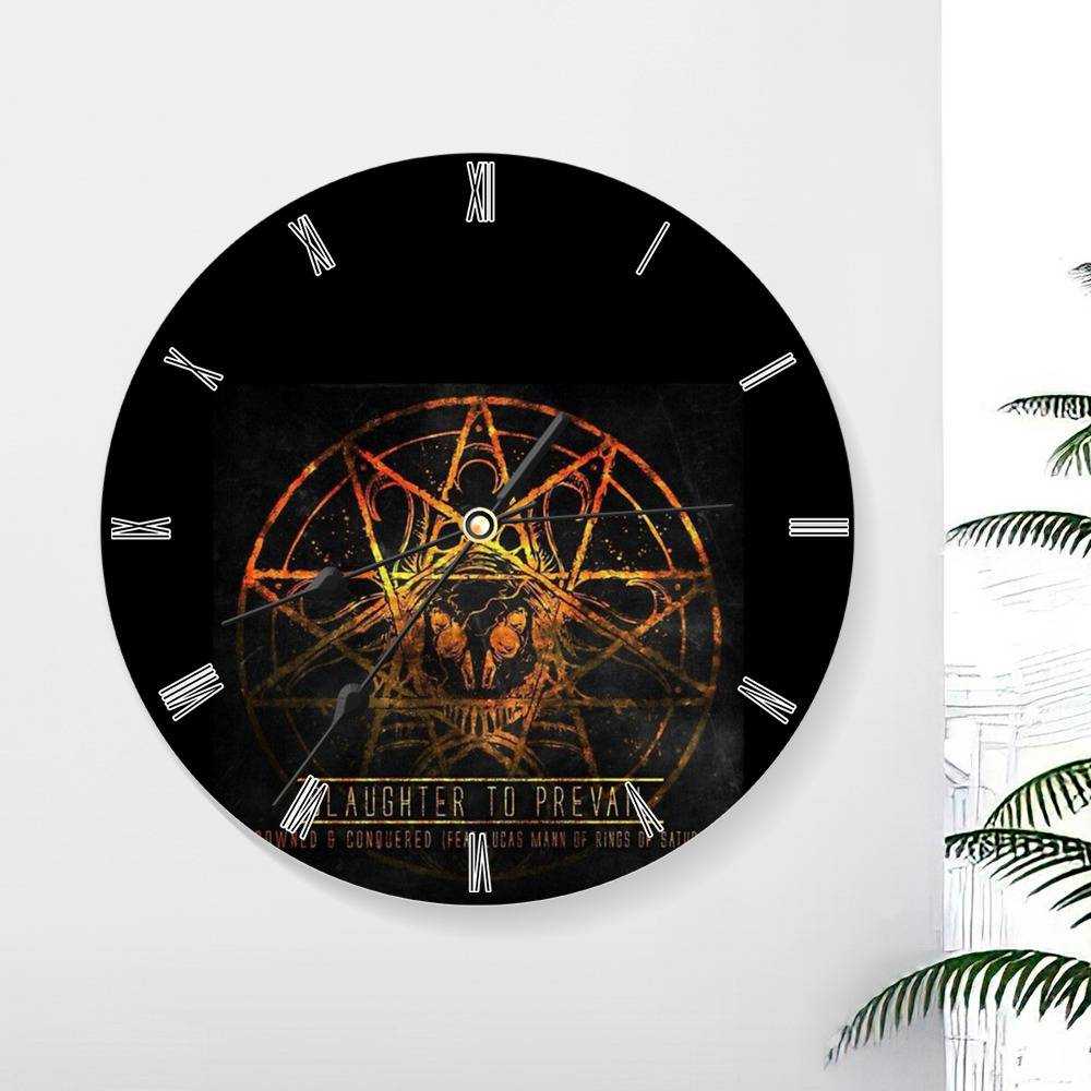 Slaughter To Prevail Round Wall Clock Home Decor Wall Clock Gifts for Slaughter To Prevail Fans Misery Sermon Wall Clock