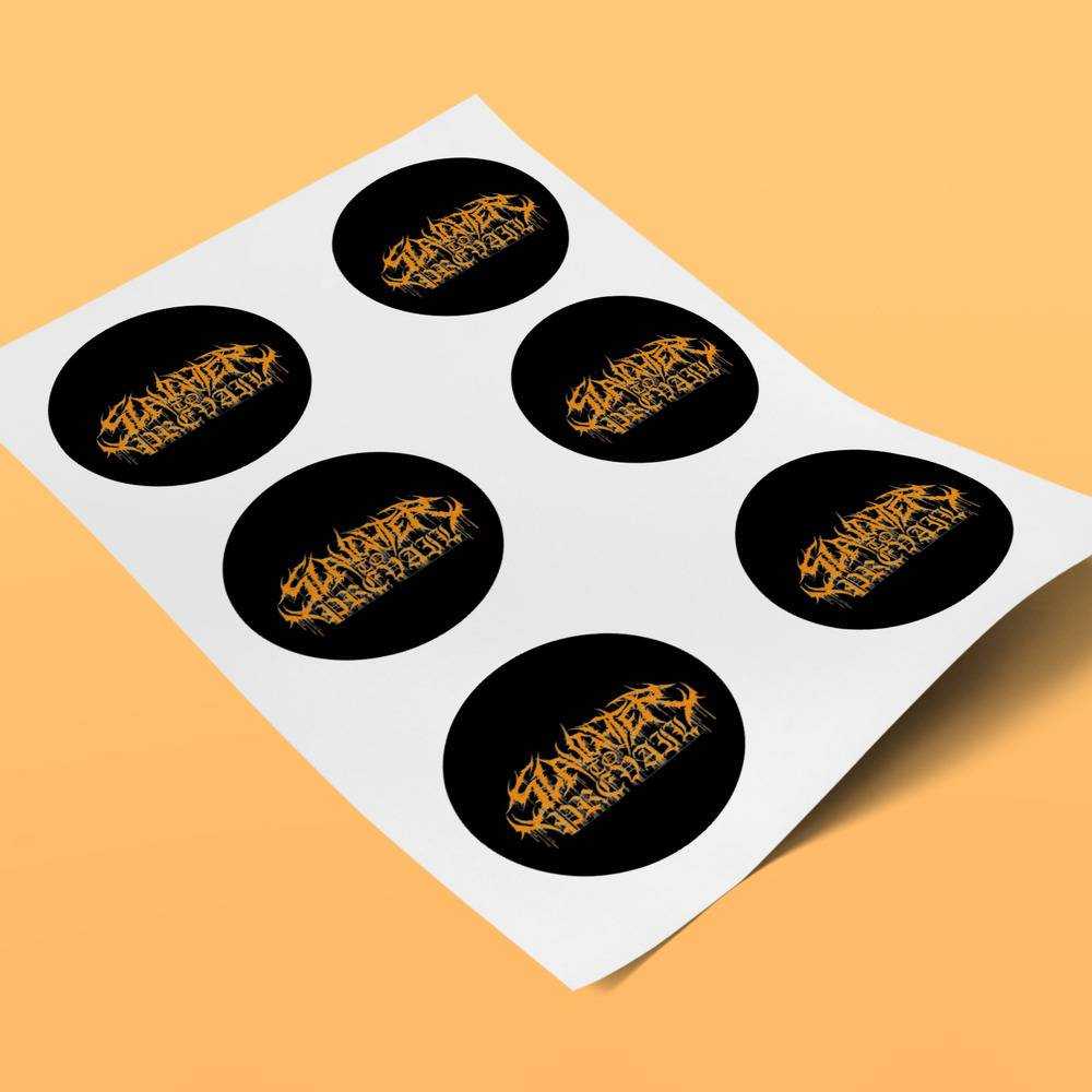 Slaughter To Prevail round stickers decorative stickers gift for fans Slaughter To Prevail Red