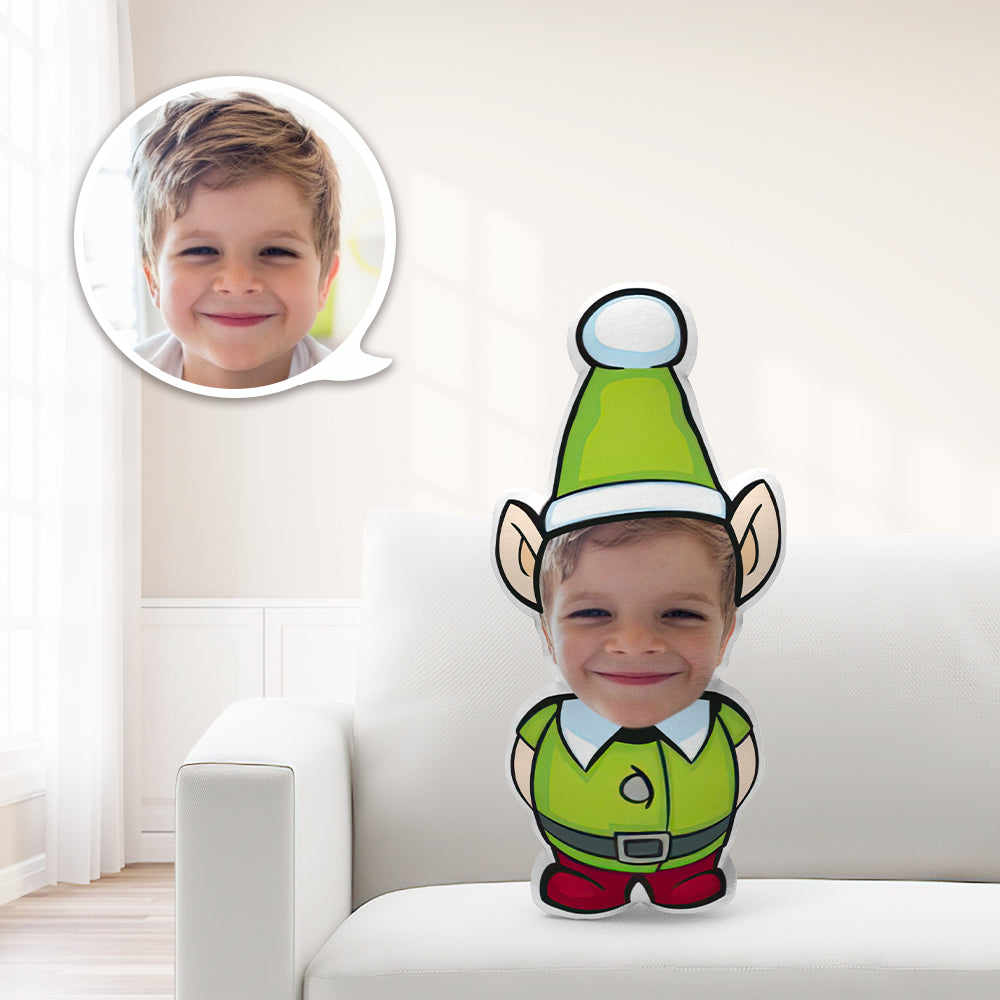 Personalized Minime Christmas Elf With Big Ears Throw Pillow Unique Custom Minime Throw Pillow Give Your Child The Most Meaningful Gift