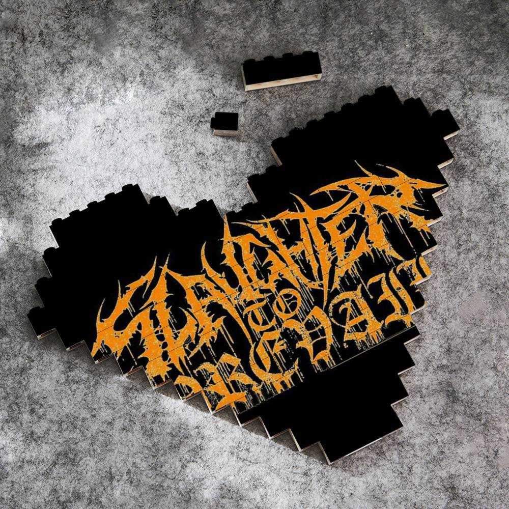 Slaughter To Prevail Merch Heart Shape Building Blocks Gift for Fans Slaughter To Prevail Red Building Blocks