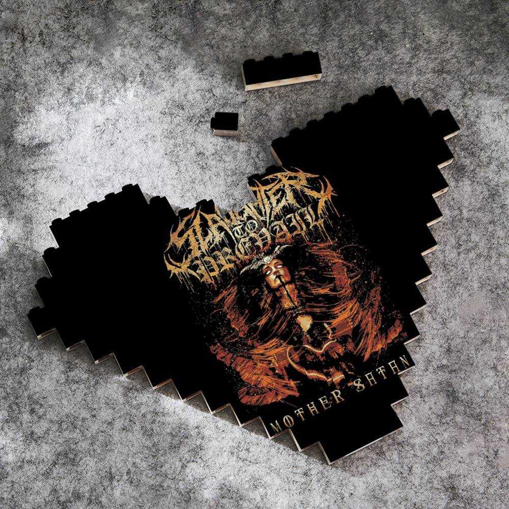 Slaughter To Prevail Merch Heart Shape Building Blocks Gift for Fans Mother Satan Building Blocks
